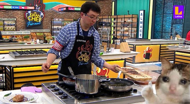 El Gran Chef Famosos: Phillip Chu Joy hace leña al QUEMAR su tabla de picar