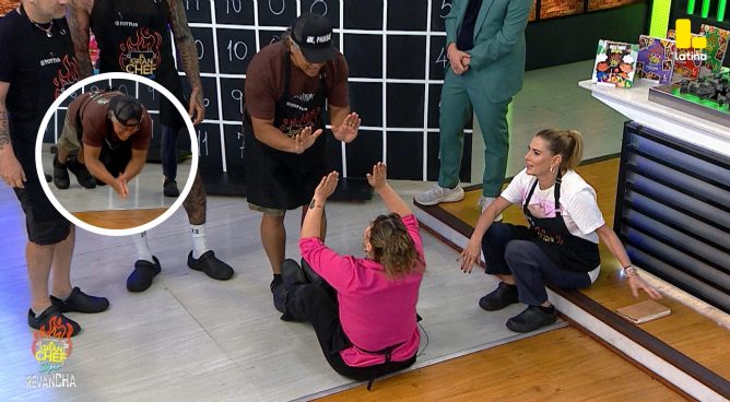 El Gran Chef Famosos: Emilram hace planchas CON UNA MANO y Canchita se EJERCITA