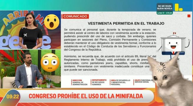 Por qué el Congreso PROHIBIÓ el uso de la MINIFALDA