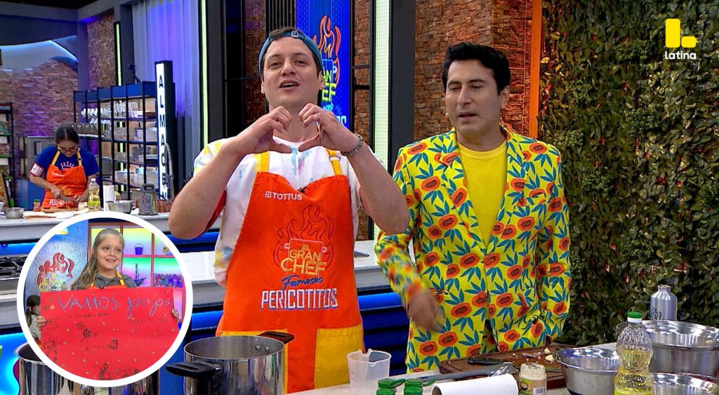 El Gran Chef Famosos: Gia Pesaressi y la EMOTIVA pancarta de AMOR hacia su padre