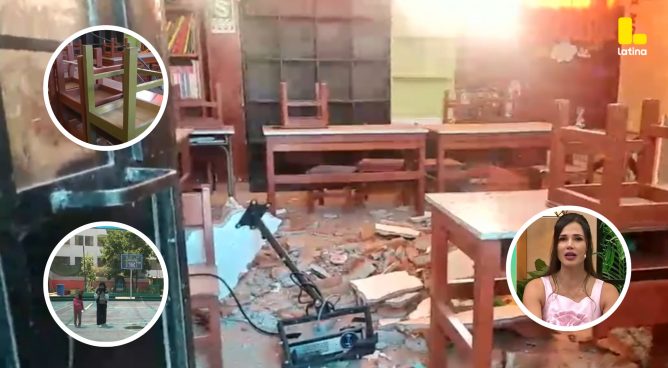 Colegio se DERRUMBA en Arequipa y padres PROTESTAN por falta de seguridad