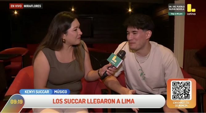 Kenyi Succar habla en EXCLUSIVA con Latina sobre el éxito de su familia en los Grammy