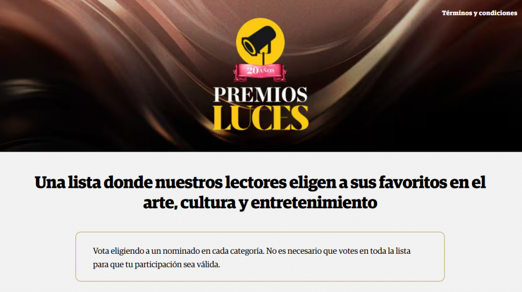 Latina nominado a Premios Luces ¿Cómo votar por El Gran Chef Famosos