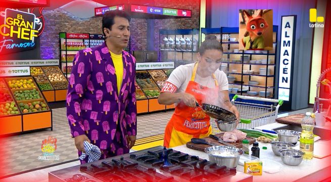 El Gran Chef Famosos: Allison Pastor A PUNTO de ocasionar un ¿INCENDIO? en su estación