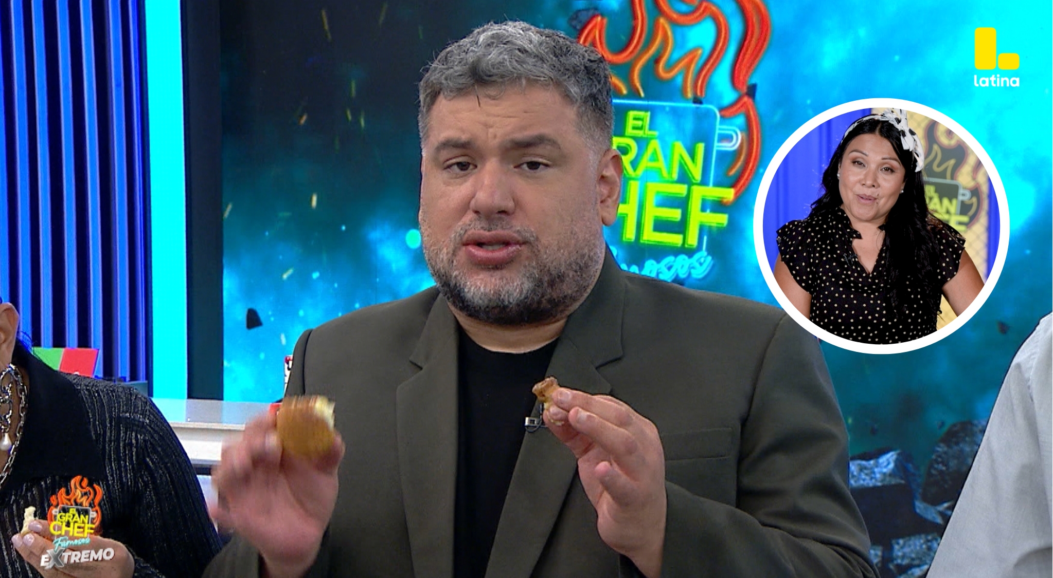 El Gran Chef Famosos: Masías DISFRUTA los buñuelos de Tula Rodríguez pero dice que NO LE TIENE FE