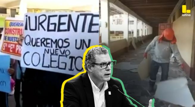 Caen techos de colegio y padres PROTESTAN: “El Ministro de Educación está BIEN SENTADO”