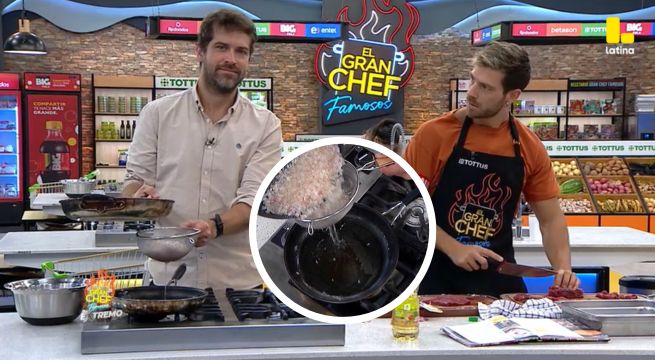 El Gran Chef Famosos: Luciano Mazzetti INDIGNADO con la cantidad de aceite que usa Nacho di Marco