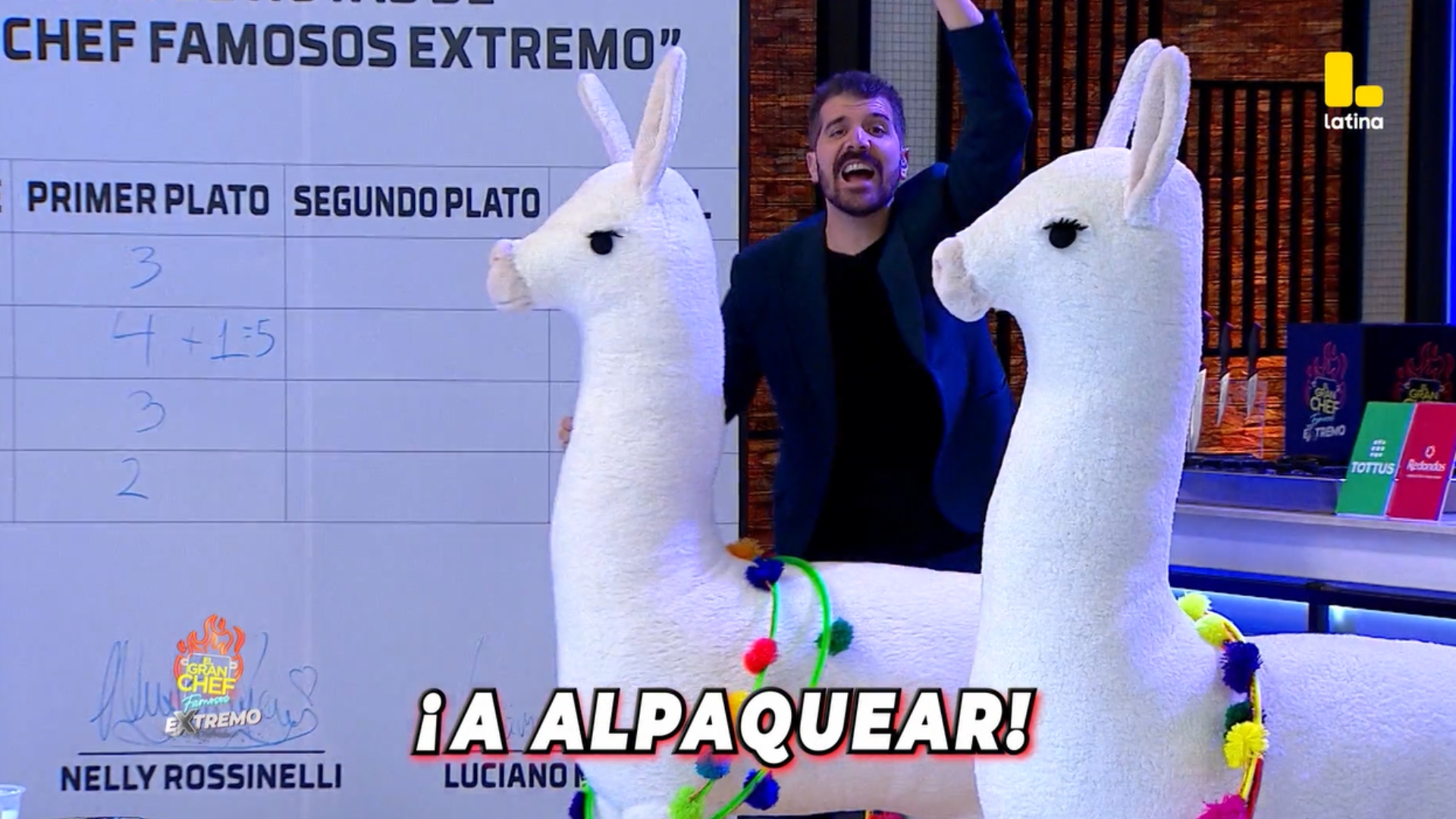 El Gran Chef Famosos: ¡Una llama y una alpaca llegan al set con un nuevo reto!