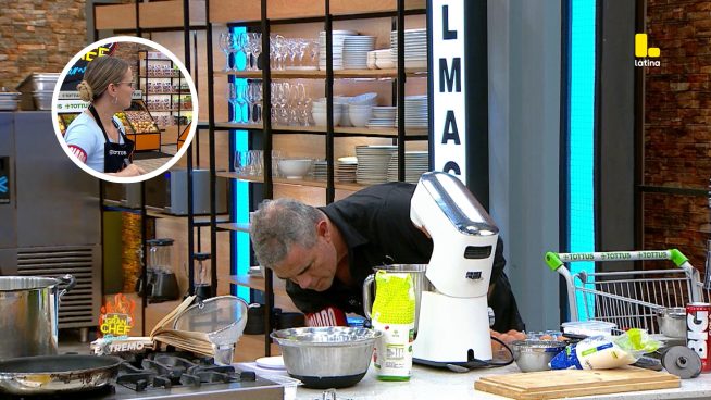 El Gran Chef Famosos: Julián Legaspi FALLA con los cálculos del postre