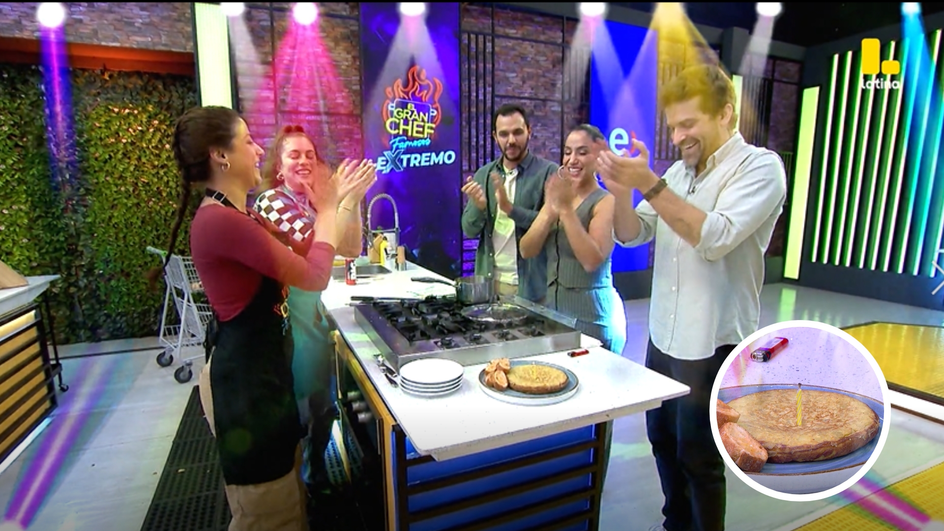 El Gran Chef Famosos: Mazzetti canta “Happy Birthday” con el bizcocho de Luciana Blomberg