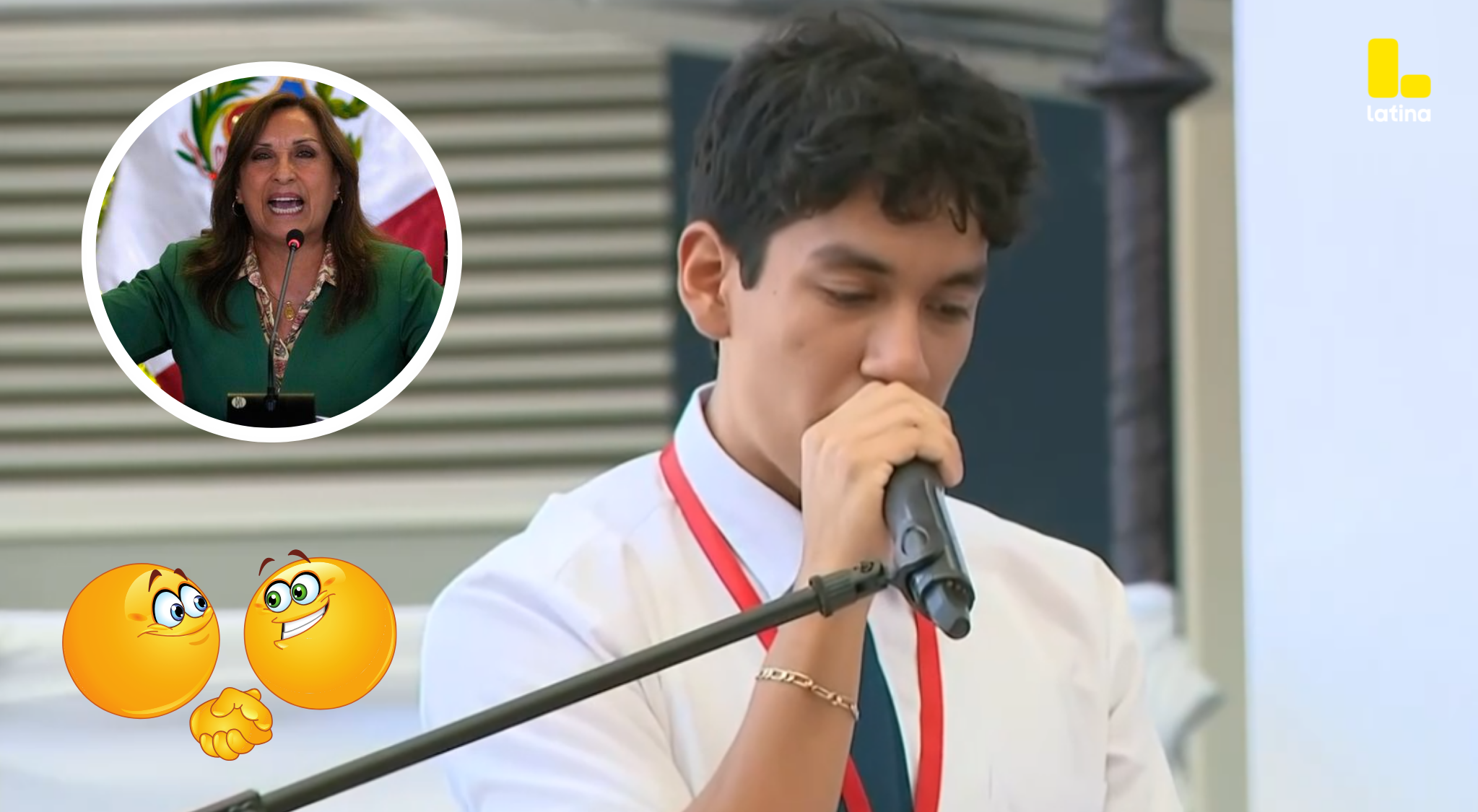Escolar CRITICA a Dina Boluarte en inauguración de colegio en Talara