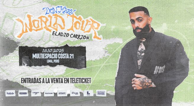 Eladio Carrión regresa a Perú con su gira mundial “DON KBRN”