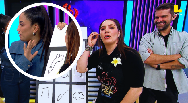 El Gran Chef Famosos: Yiddá Eslava divierte a todos con sus figuras: ¿qué quiso dibujar?