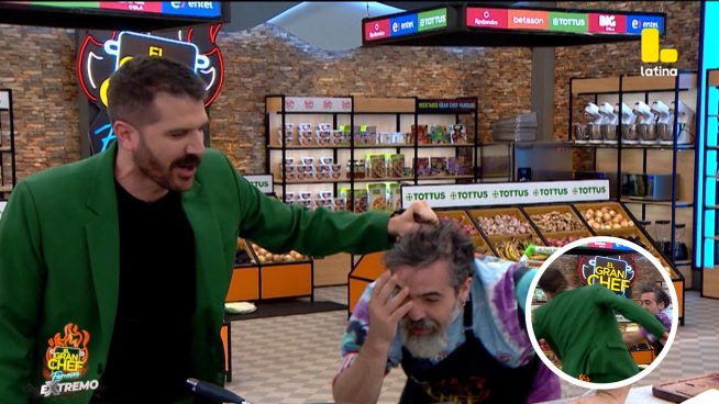 El Gran Chef Famosos: Peláez JALONEA el cabello de Goncho, “No vuelvas a meterte en mis asuntos”
