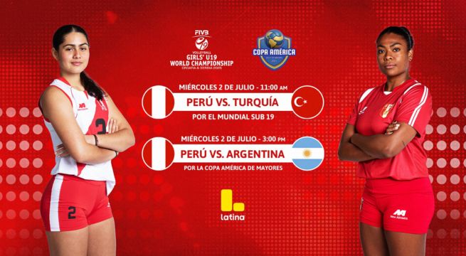 Latina transmitirá el Mundial SUB-19 y la Copa América de Mayores de Vóley ESTE MIÉRCOLES