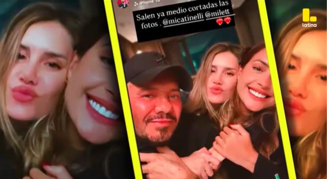 Milett Figueroa ÍNTIMA con las hijas de Marcelo Tinelli en noche de copas