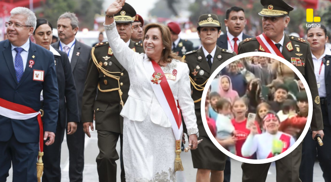 El ‘Chino’ se infiltra en el Desfile Cívico Militar ¡y el pueblo critica a Dina Boluarte!