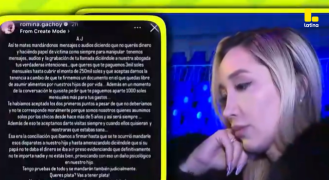 Romina Gachoy NO cree en el cambio de Angie Jibaja: “Solo buscaba buena intención de ella”