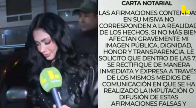 Pamela Franco responde LEGALMENTE contra Pamela López: "Rectificate de manera inmediata"