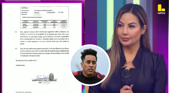 Pamela López responde con todo: cuestiona la autenticidad de la denuncia presentada por Christian Cueva