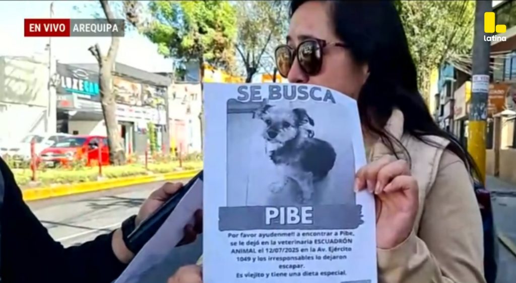 Veterinaria PIERDE mascota en Arequipa y CULPA al perro de abrir la puerta SOLO