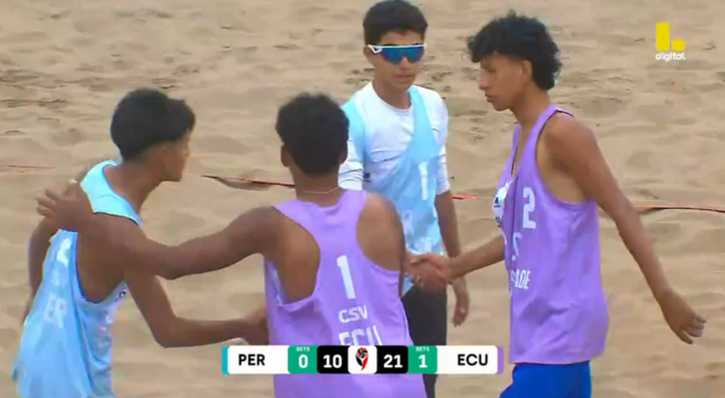 Perú vs Ecuador por Sudamericano Vóley Playa U 18: Revive AQUÍ el partido completo