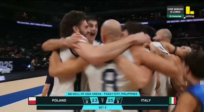 Italia vs Polonia por el Mundial de Vóley Masculino Filipinas 2025: Revive AQUÍ el partido completo