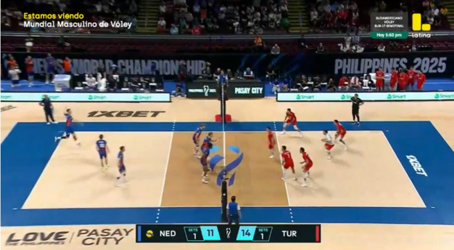 Turquía vs Países Bajos por Mundial de Vóley Masculino Filipinas 2025: Revive AQUÍ el partido completo