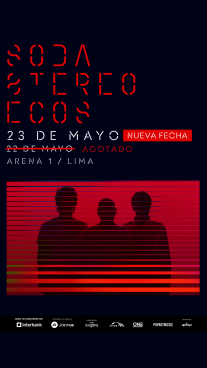 SODA STEREO ANUNCIA SEGUNDA FECHA DE CONCIERTO EN LIMA POR ENTRADAS AGOTADAS