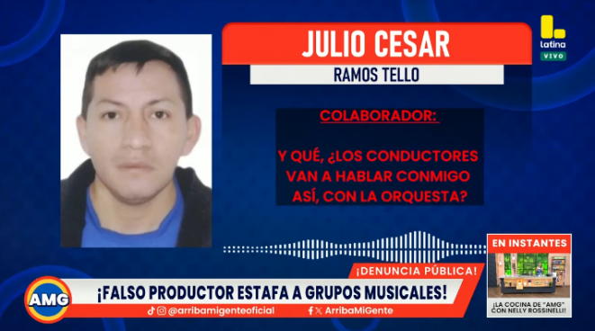 ¡Falso productor estafa usando el nombre de “Arriba Mi Gente”!