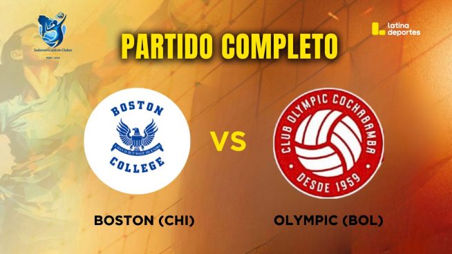 Sudamericano de Vóley por Latina: Revive AQUÍ el partido entre Boston College (Chile) vs Olympic (Bolivia)
