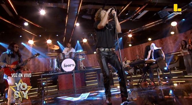 Yo Soy GRANDES BATALLAS: Daniela Romo cayó ante la fuerza escénica de Jim Morrison