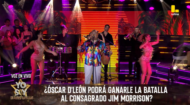 Yo Soy GRANDES BATALLAS: El sonero Oscar D’León va por la silla de Jim Morrison